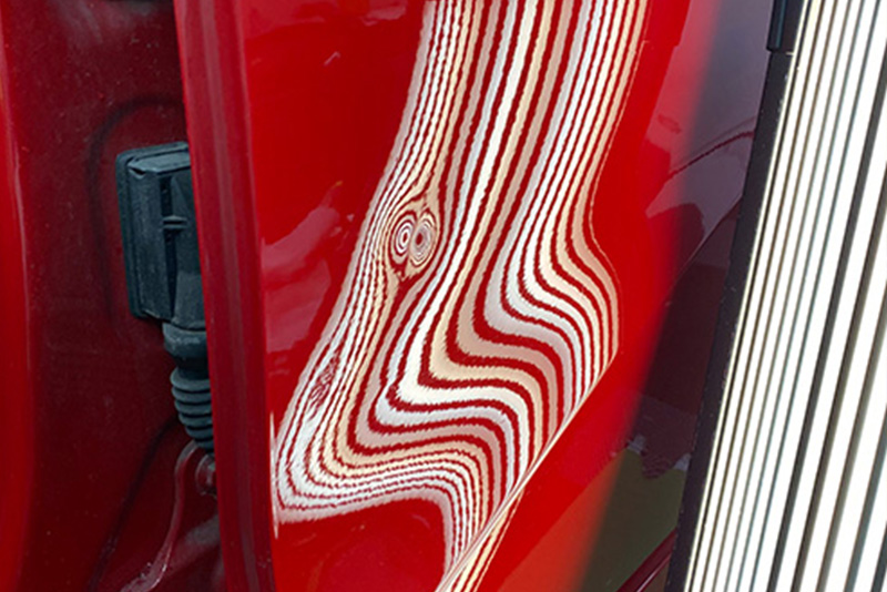 Small Dent Repair Red Car